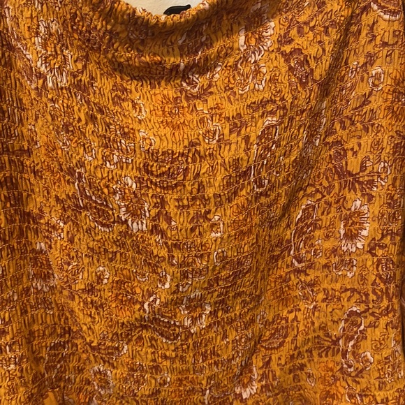 PATRONS OF PEACE Women’s Floral Orange Top Size  L - Picture 8 of 8